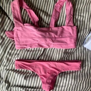KAOHS Swim Pink Hampton Bikini Top + Salty Bottoms
